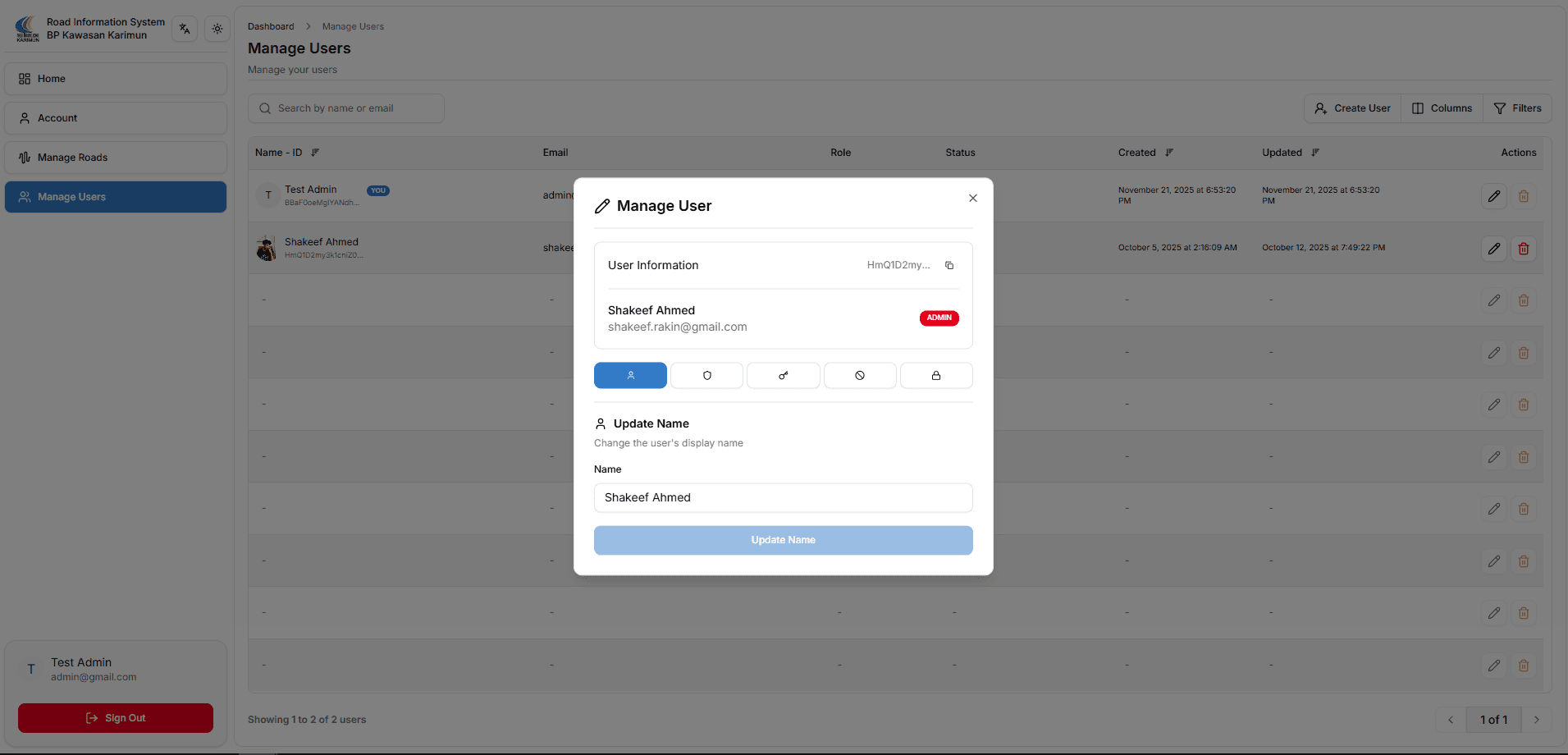 User Management User Management
